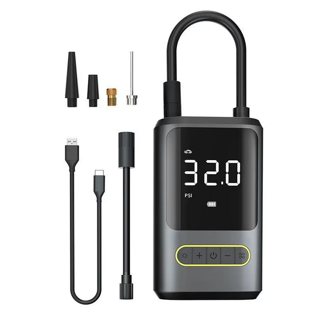 Car Inflator Pump Rechargeable Air Pump Tire Inflator Portable Compressor Digital Cordless Car Tyre Inflator for Bicycle Balls
