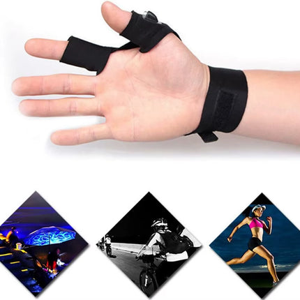 LED Lighting Gloves for Running Cycling Camping Waterproof Flashlight Fingerless Gloves Outdoor Hiking Rescue with Luminous Lamp
